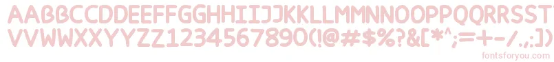 Happy markers Font – Pink Fonts on White Background