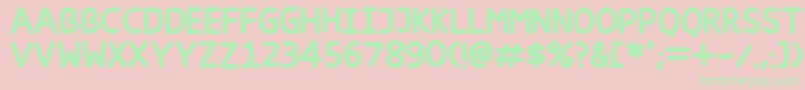 Happy markers Font – Green Fonts on Pink Background