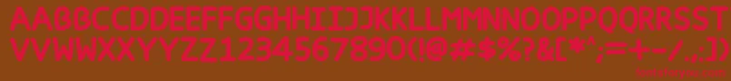 Happy markers Font – Red Fonts on Brown Background