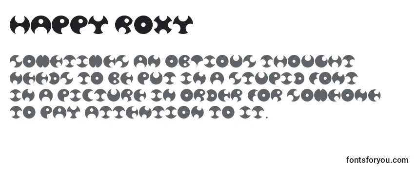Happy Roxy Font