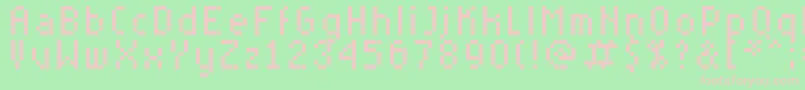 RittswoodyoungExtended Font – Pink Fonts on Green Background