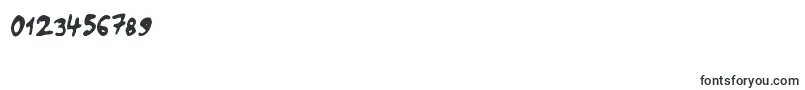 Saladedefruitsorange-Schriftart – Schriften für Zahlen und Nummern