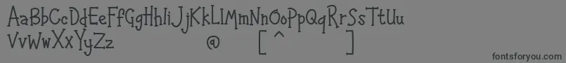 Шрифт HAPPYK 1 – чёрные шрифты на сером фоне