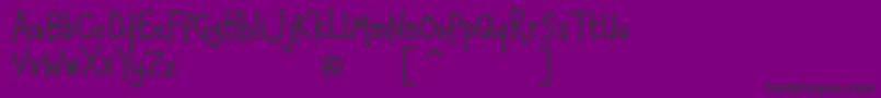 HAPPYK 1 Font – Black Fonts on Purple Background