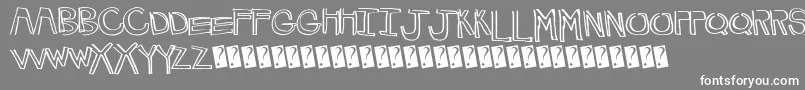 HappyLines Font – White Fonts on Gray Background