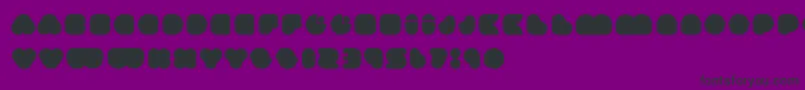 Czcionka happyloverstown eu ummagomma – czarne czcionki na fioletowym tle