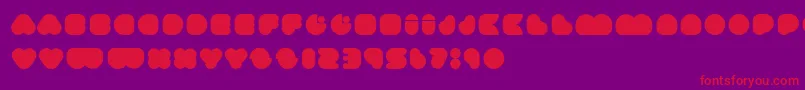 happyloverstown eu ummagomma Font – Red Fonts on Purple Background