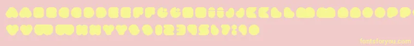 happyloverstown eu ummagomma Font – Yellow Fonts on Pink Background