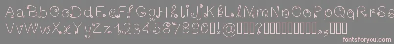 happynewyear2013 Font – Pink Fonts on Gray Background