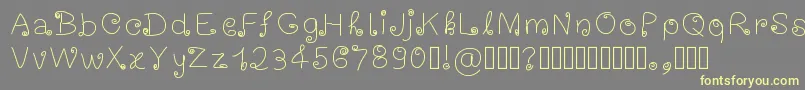 happynewyear2013 Font – Yellow Fonts on Gray Background