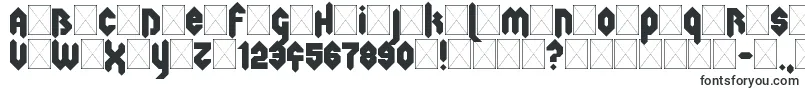 Шрифт Hard Punk Gothik – квадратные шрифты