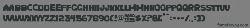 Hard Tree Font – Black Fonts on Gray Background