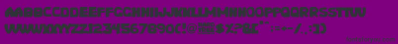 Hard Tree Font – Black Fonts on Purple Background