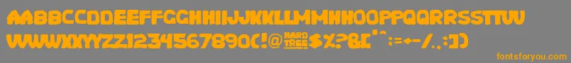 More about Hard Tree Font Hard Tree Font – Orange Fonts on Gray Background