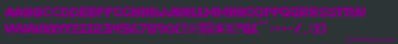 Hard Tree Font – Purple Fonts on Black Background