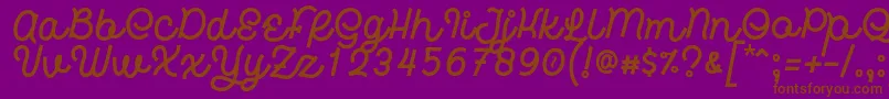 fuente Hardino Font by 7NTypes – Fuentes Marrones Sobre Fondo Morado