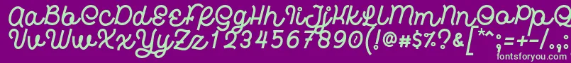 fuente Hardino Font by 7NTypes – Fuentes Verdes Sobre Fondo Morado