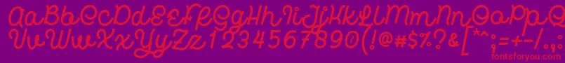 Hardino Font by 7NTypes Font – Red Fonts on Purple Background