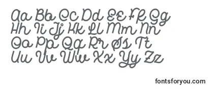 Schriftart Hardino Font by 7NTypes