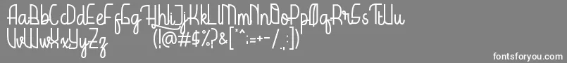 HardolynDemo Font – White Fonts on Gray Background