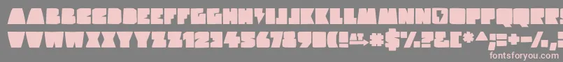 hardrockkids-fontti – vaaleanpunaiset fontit harmaalla taustalla