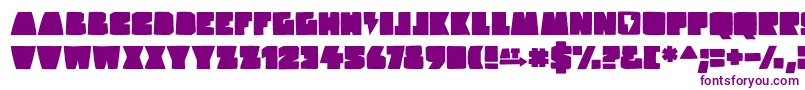 hardrockkids Font – Purple Fonts on White Background