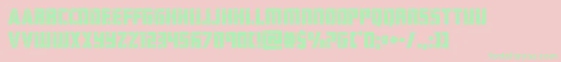 hardscience Font – Green Fonts on Pink Background