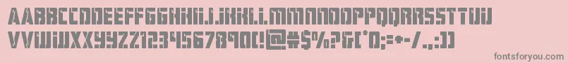 hardscience Font – Gray Fonts on Pink Background
