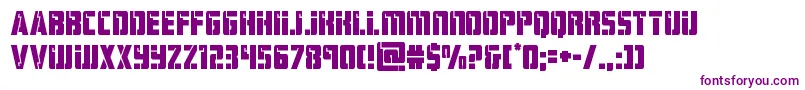 hardscience Font – Purple Fonts on White Background
