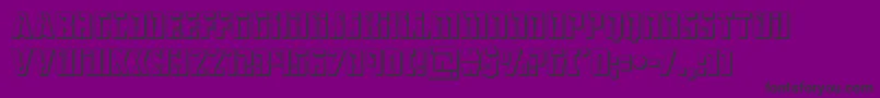 hardscience3d-Schriftart – Schwarze Schriften auf violettem Hintergrund
