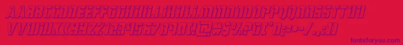 hardscience3dital Font – Purple Fonts on Red Background