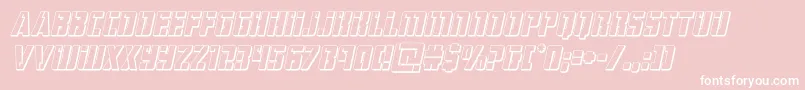 hardscience3dital Font – White Fonts on Pink Background