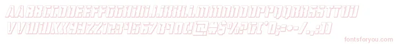 hardscience3dital Font – Pink Fonts on White Background