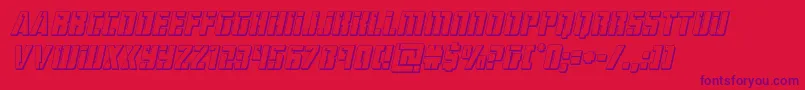 hardscience3dital Font – Purple Fonts on Red Background