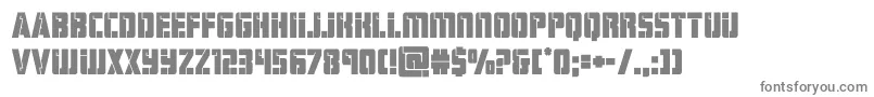 hardsciencebold-fontti – harmaat kirjasimet valkoisella taustalla