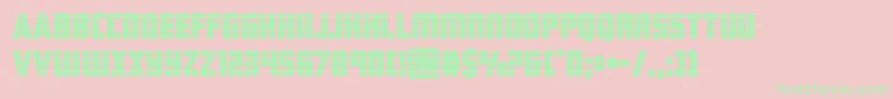 hardsciencebold Font – Green Fonts on Pink Background