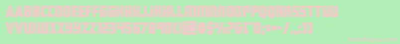 hardsciencebold Font – Pink Fonts on Green Background