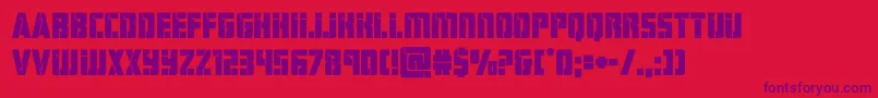hardsciencebold Font – Purple Fonts on Red Background