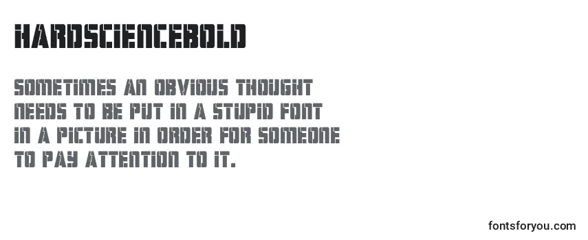 Review of the Hardsciencebold Font