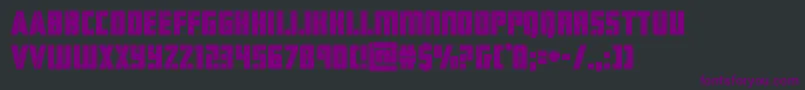 hardsciencebold Font – Purple Fonts on Black Background