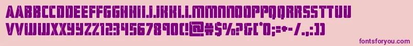 Weitere Informationen zur hardsciencebold-Schriftart hardsciencebold-Schriftart – Violette Schriften auf rosa Hintergrund