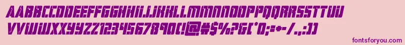 hardscienceboldital Font – Purple Fonts on Pink Background