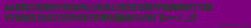 hardscienceboldsemital-Schriftart – Schwarze Schriften auf violettem Hintergrund