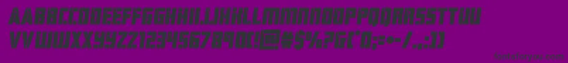 hardscienceboldsemital Font – Black Fonts on Purple Background