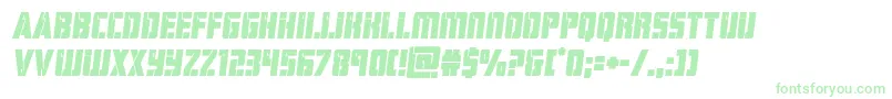 hardscienceboldsemital Font – Green Fonts on White Background