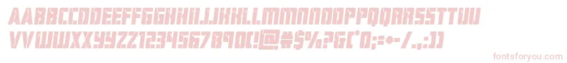 hardscienceboldsemital Font – Pink Fonts on White Background