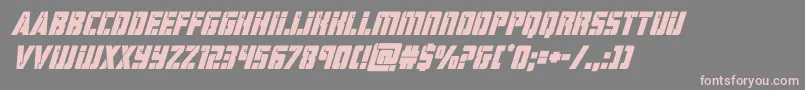 hardscienceboldsuperital Font – Pink Fonts on Gray Background