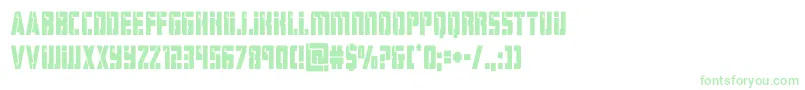 hardsciencecond Font – Green Fonts on White Background