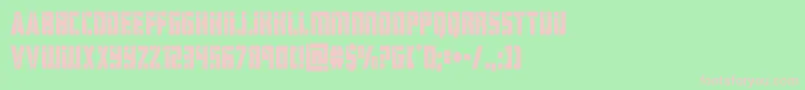 hardsciencecond Font – Pink Fonts on Green Background