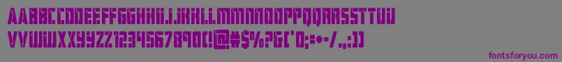 hardsciencecond-Schriftart – Violette Schriften auf grauem Hintergrund